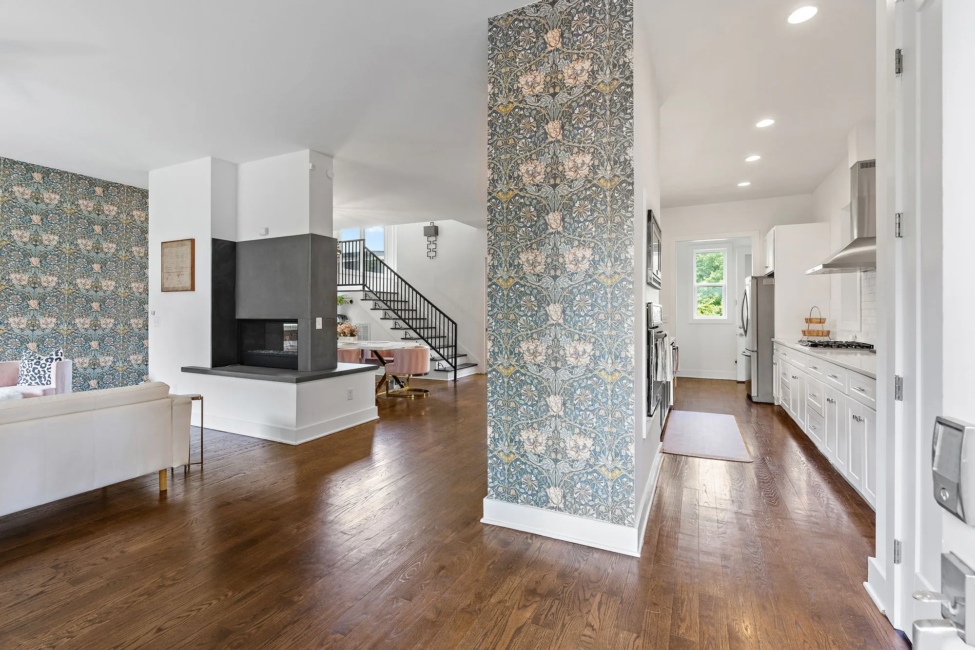 Open concept living area, 603 S 20th St, as photographed